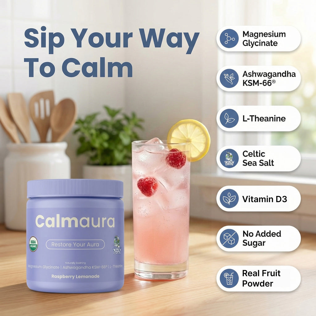 Calmaura Organic Drink Mix with Celtic Sea Salt®