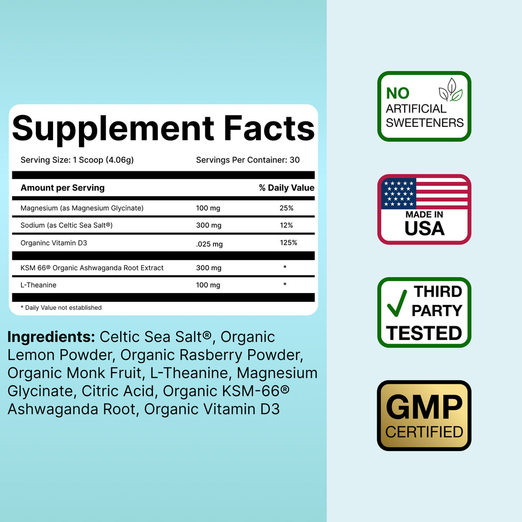 Organic Natural Calm Drink Mix with Celtic Sea Salt®