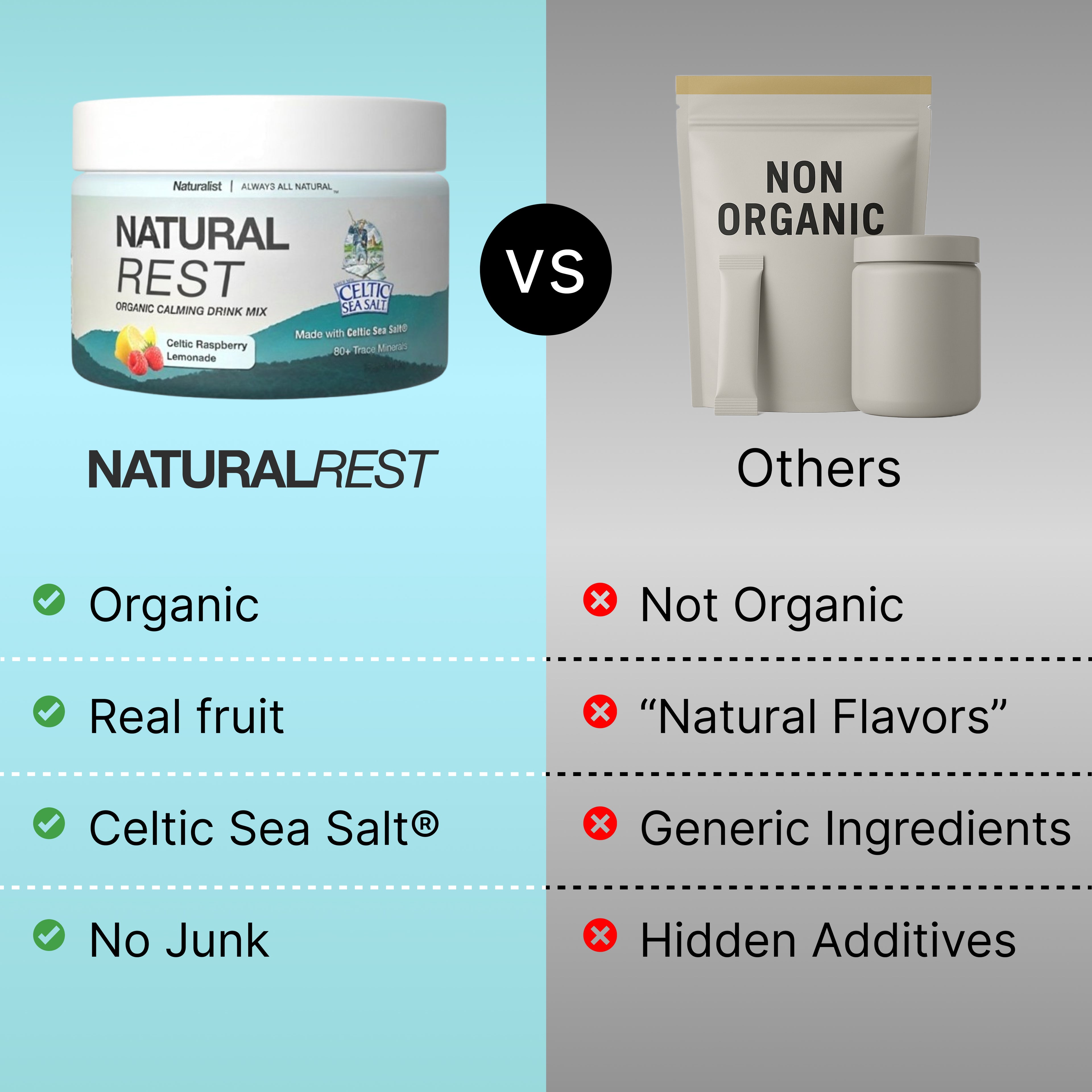 Organic Natural Calm & Sleep Drink Mix with Celtic Sea Salt®